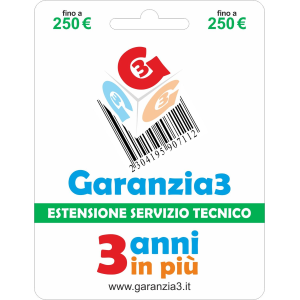 Garanzia3 - ESTENSIONE GARANZIA - Massimale 250€ - Pin Dispatching